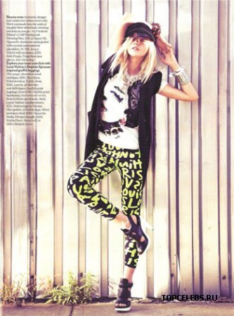 Sasha Pivovarova в журнале "Vogue" (январь 2009)