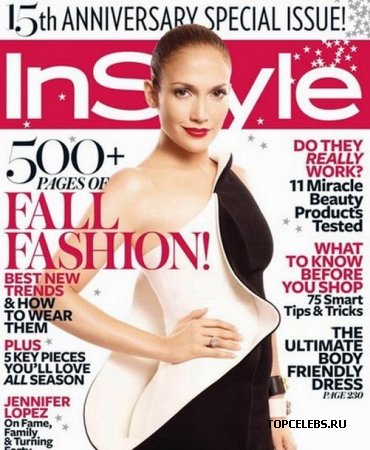 J.Lo в журнале "InStyle" (сентябрь 2009)