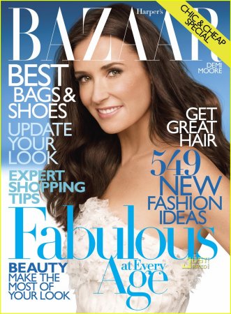 Demi Moore в журнале Harper's Bazaar US (апрель 2010)