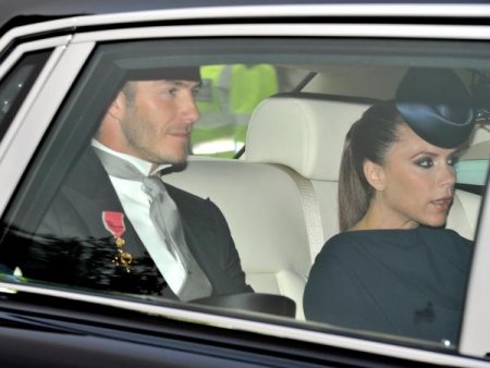 Victoria и David Beckham на королевской свадьбе (2011)